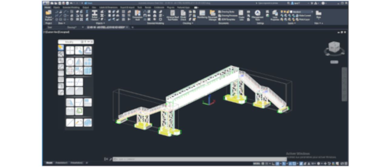 Workflow Advanced Steel — Modélisation charpente