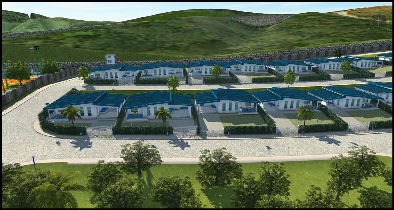 Villas de la cité résidentielle